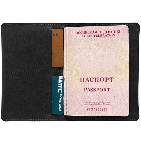 Обложка для паспорта Apache, ver.2, черная - рис 5.