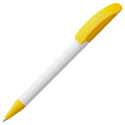 Ручка шариковая Prodir DS3 TPP Special, белая с желтым - рис 2.