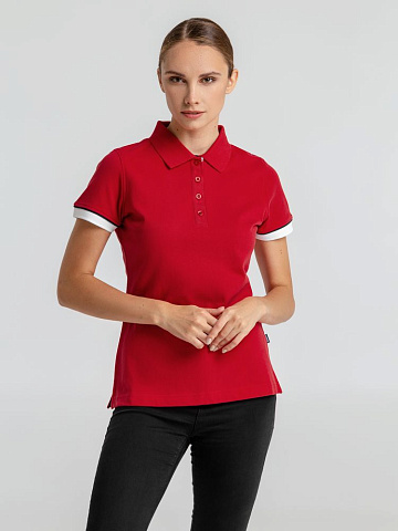 Рубашка поло женская Antreville, красная - рис 8.