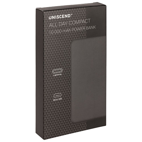 Внешний аккумулятор Uniscend All Day Compact 10000 мАч, красный - рис 8.