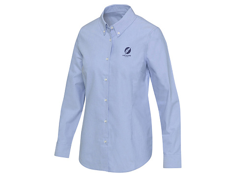 Sphene женская рубашка оксфорд - Голубой - рис 5.