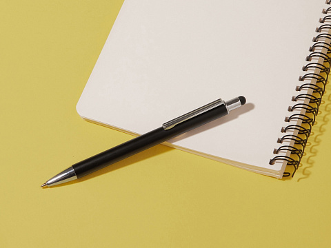 Ручка металлическая шариковая Groove Touch Recy, черный - рис 5.