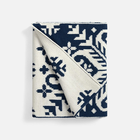 Шарф Wintertude M, синий с белым - рис 3.