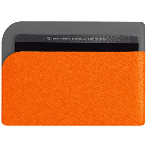 Чехол для карточек Dual, оранжевый - рис 5.