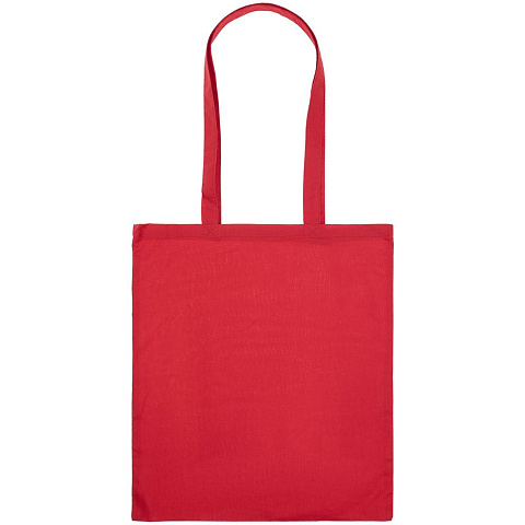 Холщовая сумка Basic 105, красная - рис 4.