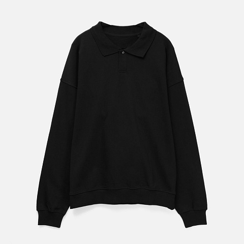 Свитшот оверсайз унисекс S6, черный - рис 2.