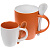 Кофейная кружка Pairy с ложкой, оранжевая с белой - миниатюра - рис 7.