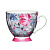 Kitchen Craft Чашка Grey Floral Footed - миниатюра