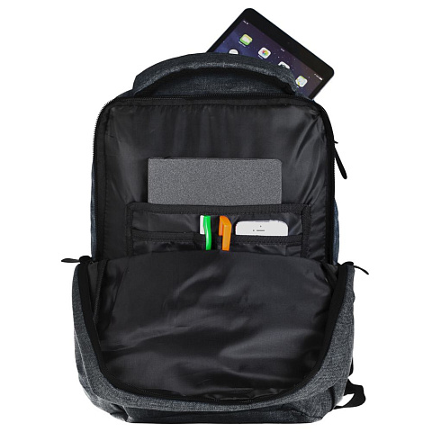 Рюкзак для ноутбука The First, темно-серый - рис 8.