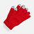 Перчатки сенсорные Spotti Senso, красные - миниатюра