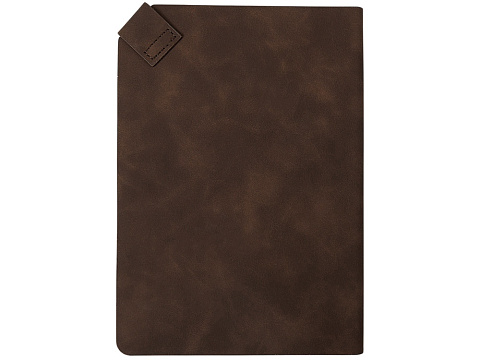 Блокнот А5 в гибкой обложке Chaplin, шоколадный - рис 4.