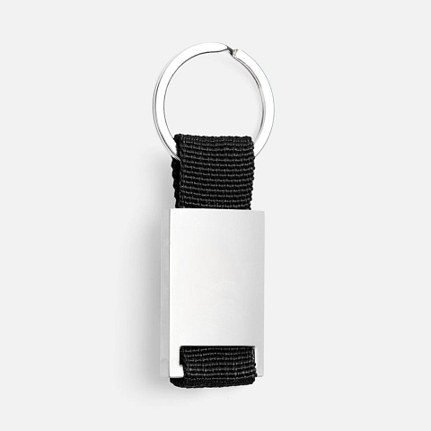 Брелок Inlet с тканевой вставкой, черный - рис 2.