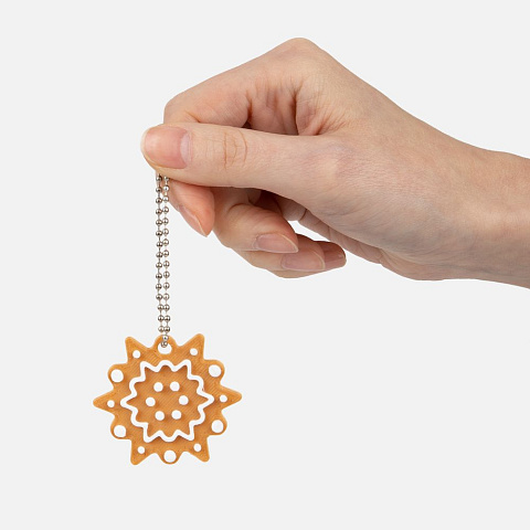 Мини-подвеска «Пряник», снежинка - рис 3.