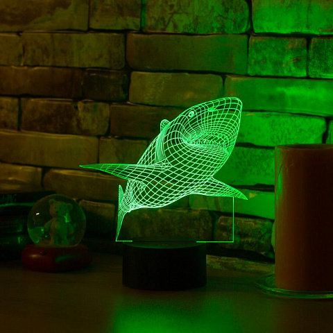 3D светильник Акула - рис 7.