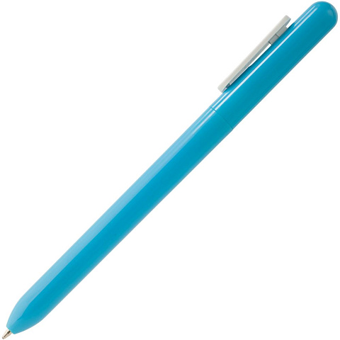 Ручка шариковая Swiper, голубая с белым - рис 4.