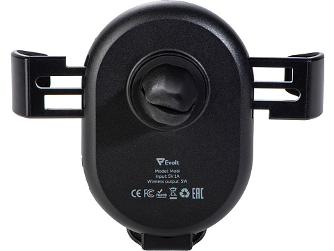 Автомобильное беспроводное зарядное устройство Mobi, 5 Вт, черный - рис 4.