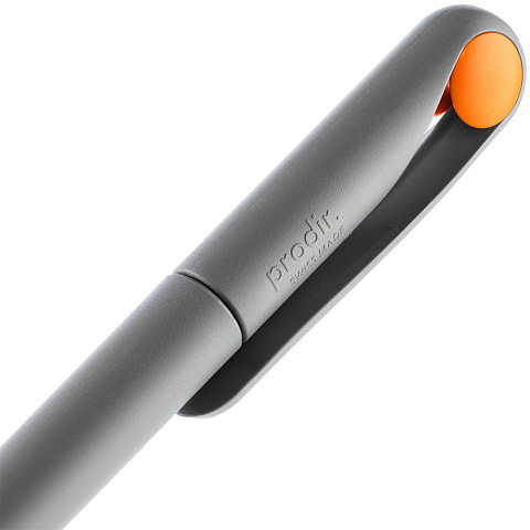 Ручка шариковая Prodir DS1 TMM Dot, серая с оранжевым - рис 7.