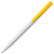 Ручка шариковая Pin, белая с желтым - миниатюра - рис 4.