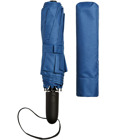 Складной зонт Magic с проявляющимся рисунком, синий - рис 6.