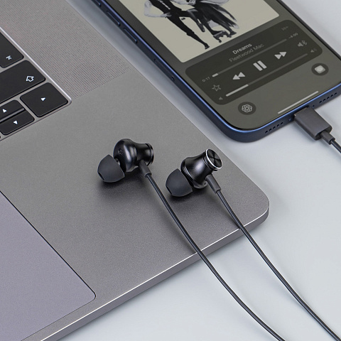 Стереогарнитура Stereo Aura ANC, USB-C, черный, Deppa - рис 4.