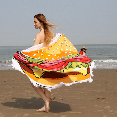 Пляжный коврик Гамбургер - рис 2.