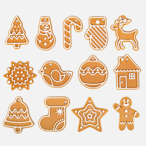 Мини-подвеска «Пряник», птичка - рис 6.