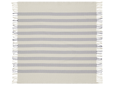 Плед Reglet, 130x150 см ( с учетом бахромы) 100% хлопок, серый - рис 3.