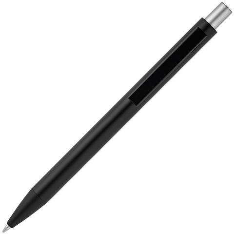 Ручка шариковая Chromatic, черная с серебристым - рис 4.