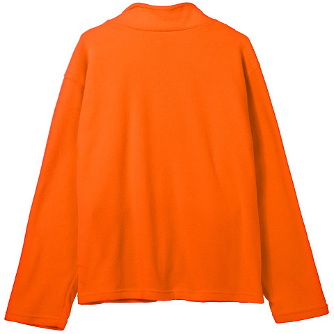 Куртка флисовая унисекс Manakin, оранжевая - рис 3.