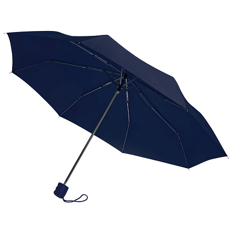 Зонт складной Basic, темно-синий - рис 2.