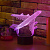 3D светильник Самолёт - миниатюра - рис 5.