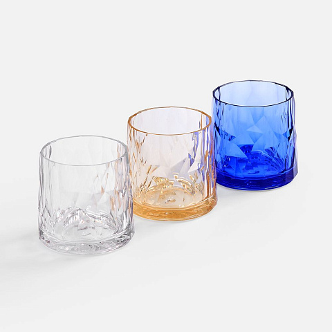 Стакан небьющийся Sate Crystal, вращающийся, прозрачный золотистый - рис 5.