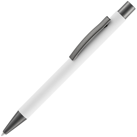 Ручка шариковая Atento Soft Touch, белая - рис 2.