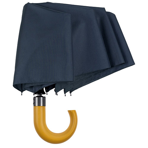Зонт складной Classic, темно-синий - рис 4.