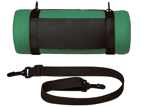 Плед Нежность с плечевым ремнем, зеленый - рис 5.