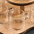 Чайный набор на 5 персон с деревянной подставкой - миниатюра - рис 2.