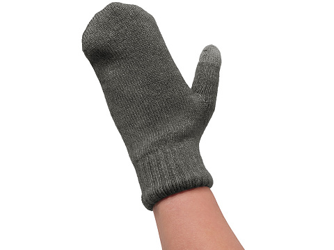 Варежки Dunant, темно-серый меланж - рис 7.
