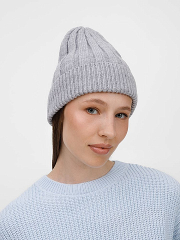 Шапка Bellish, светло-серый меланж - рис 6.