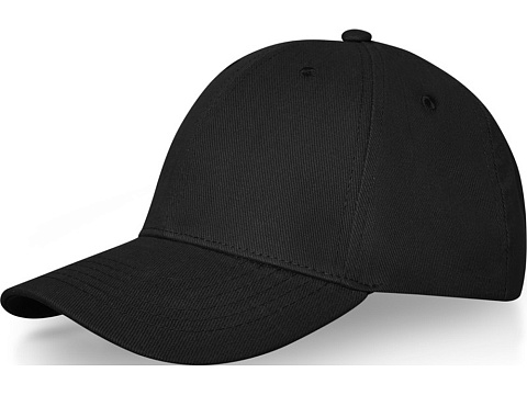 Бейсболка Davis, 6 панелей, черный