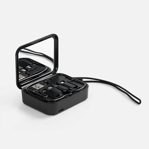 Набор для ухода за гаджетами с беспроводной зарядкой Rules, черный - рис 2.