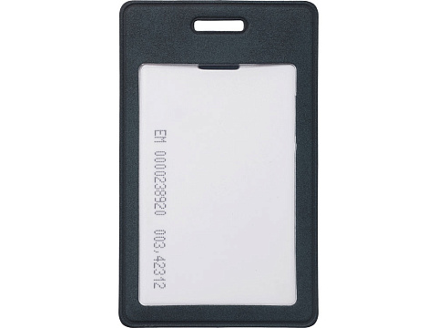 Вертикальный чехол для пропуска из экокожи Alicante, темно-синий