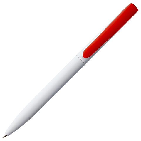 Ручка шариковая Pin, белая с красным - рис 4.