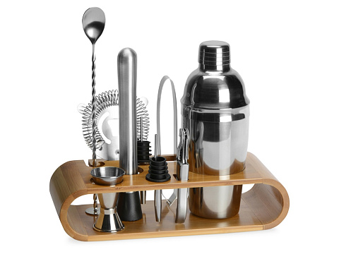 Набор Bartender для приготовления коктейлей на бамбуковой подставке (Р)