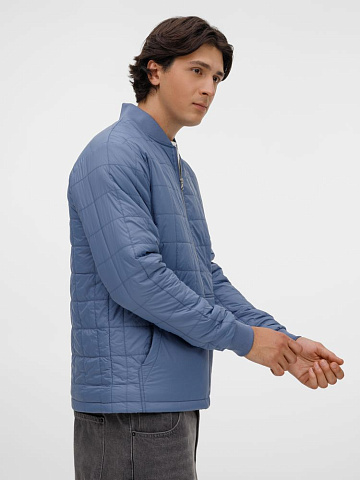 Куртка унисекс Warmbridge, синяя (джинс) - рис 9.