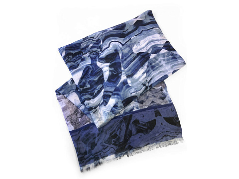 Шарф/ Палантин Уральский хребет - рис 2.