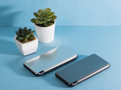 Внешний аккумулятор Forge v.2, металл, 10000mah, серебристый - рис 14.