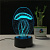 3D светильник Медуза - миниатюра - рис 2.