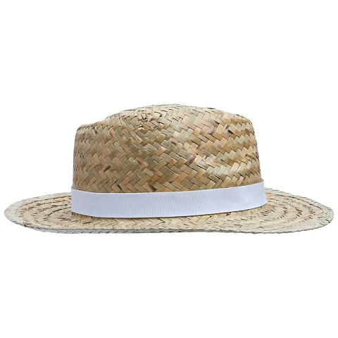 Шляпа Daydream, бежевая с белой лентой - рис 4.