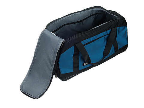 Сумка спортивная TORBER, синий/черный, полиэстер, 52 х 25 х 30 см - рис 10.