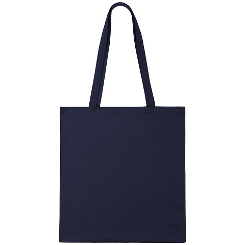Холщовая сумка Optima 135, темно-синяя - рис 4.